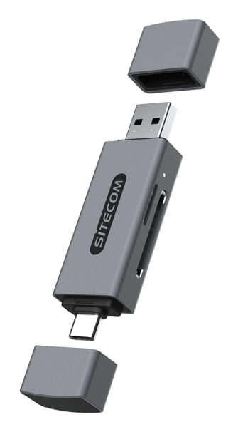 Sitecom MD-1011 lettore di schede USB 2.0 Type-A/Type-C Grigio