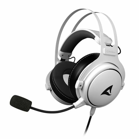Sharkoon Skiller SGH50 Auricolare Cablato A Padiglione Gaming Nero, Bianco