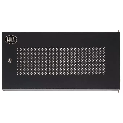 Link porta metallo traforata con serratura per armadio Link 6u lk1907unf nera Link Accessori LKDOOR6UFN porta accessori