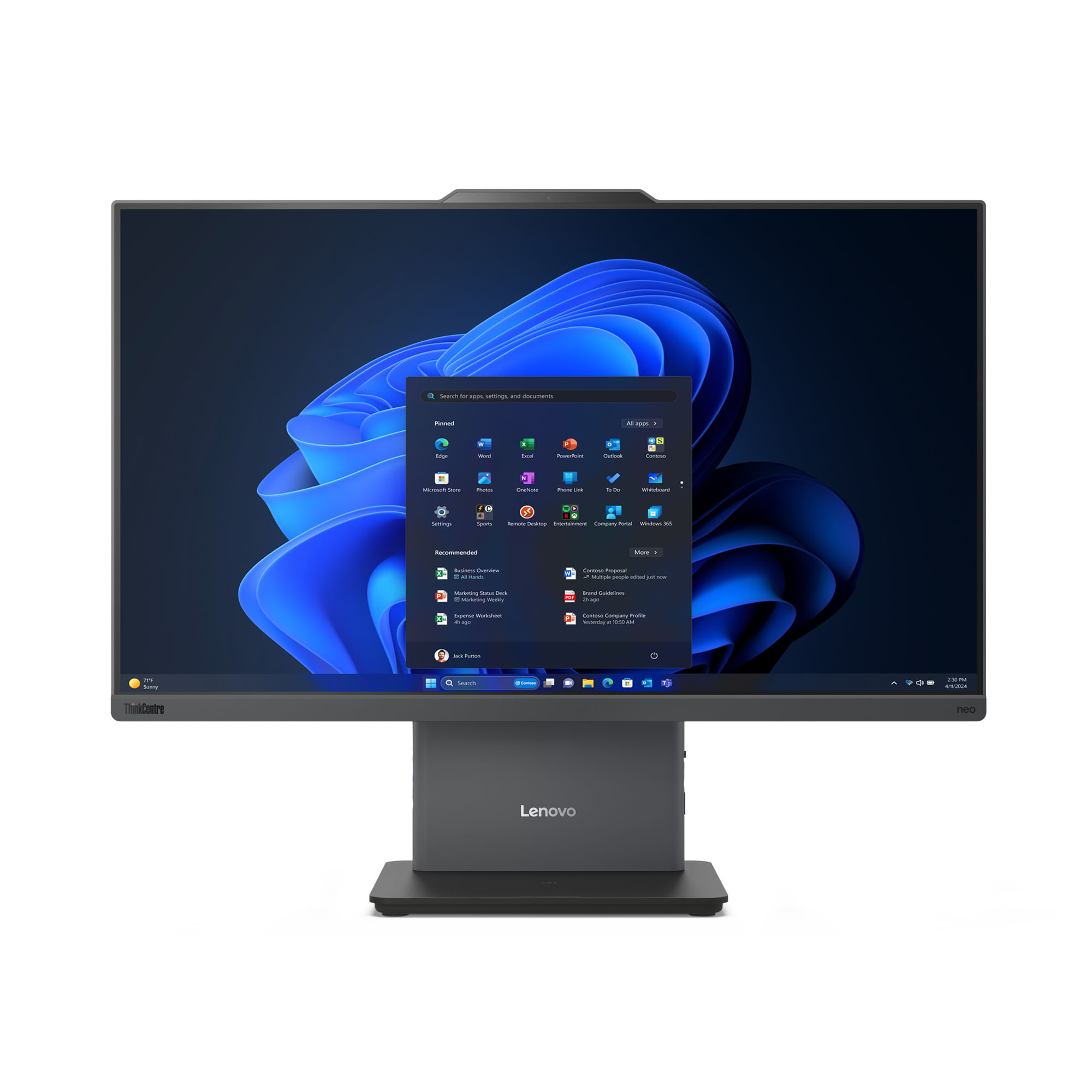 Lenovo ThinkCentre neo 50a 24 Intel Core i7 i7-13620H 60,5 cm (23.8") 1920 x 1080 Pixel Touch screen PC All-in-one 16 GB DDR5-SDRAM 512 GB SSD Windo