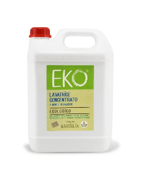 Eko Detersivo Ecologico Lavatrice E Bucato A Mano lt 5 - MARSIGLIA - Prodotto Professionale - CERTIFICATO BIOCERTITALIA