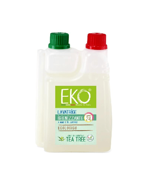 Eko Detersivo Ecologico Lavatrice Igienizzante con tea tree ml 600 - Prodotto Professionale - CERTIFICATO BIOCERTITALIA