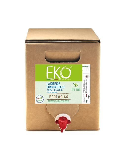 Eko Detersivo Ecologico Lavatrice Igienizzante con tea tree Bag in Box lt 10 - Prodotto Professionale - CERTIFICATO BIOCERTITALIA