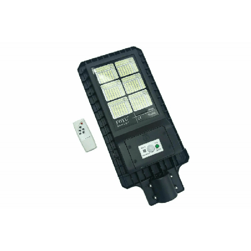 120W Lampione Stradale led Con Pannello Solare Integrato Crepuscolare ip66