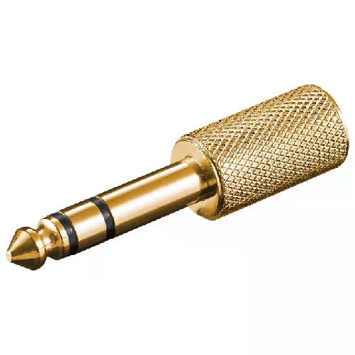 Goobay 11062 adattatore per inversione del genere dei cavi 3.5mm 6.35mm Oro
