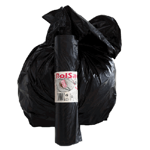 Rolsac 30 Sacchi nero 55x70cm 38Lt 19mic Rolsac
