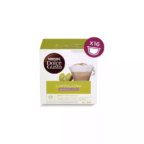 Nescafè Nescafe' Dolce Gusto Cappuccino Skinny-Light Capsule Caffe' 16 Pezzi Nescafé Dolce Gusto Cappuccino Skinny / Light Capsule caffè 16 pz