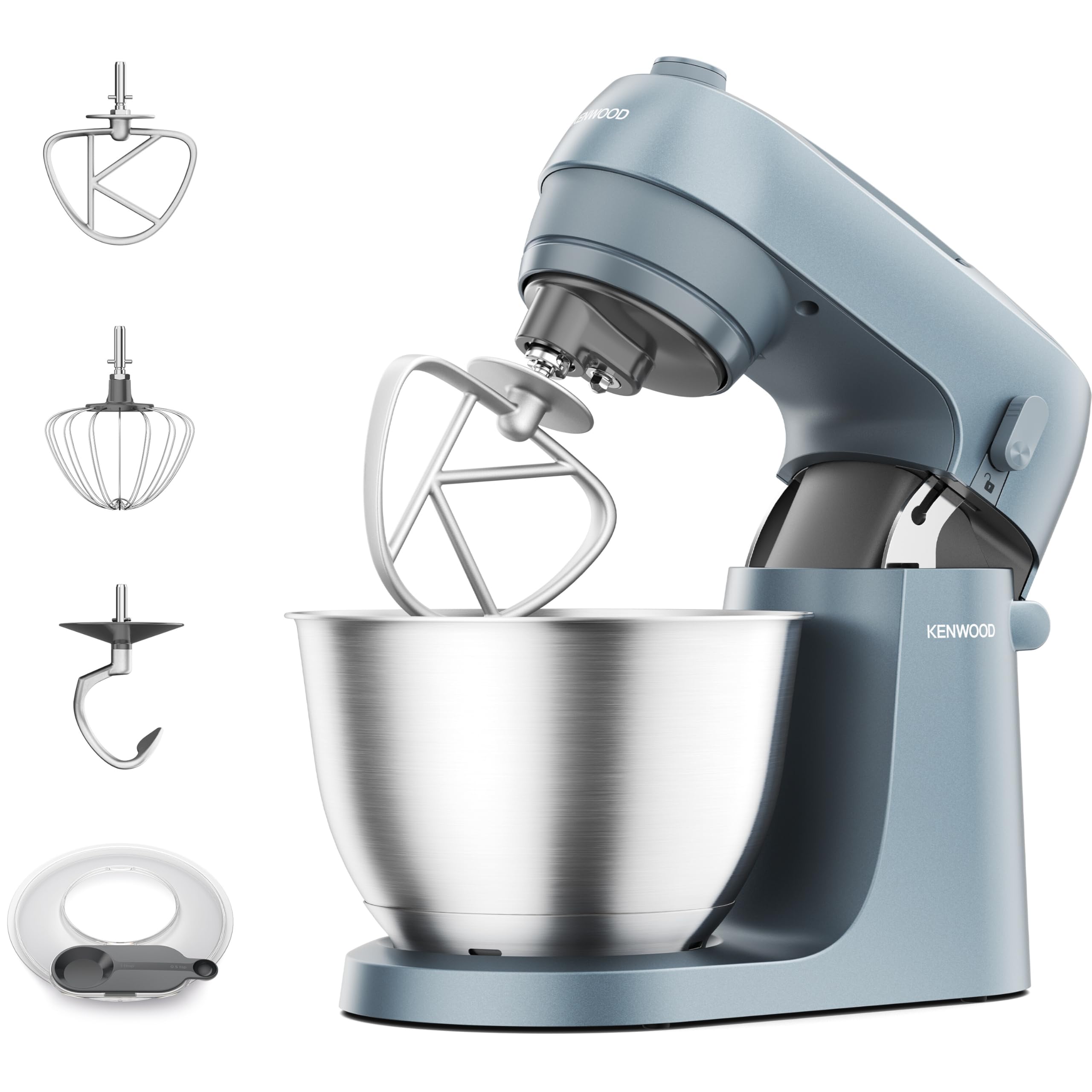Kenwood Go KZM35.000GY Impastatrice 800W 4 Litri Corpo Mentallo 6 Velocita' 3 Ganci Miscelazione