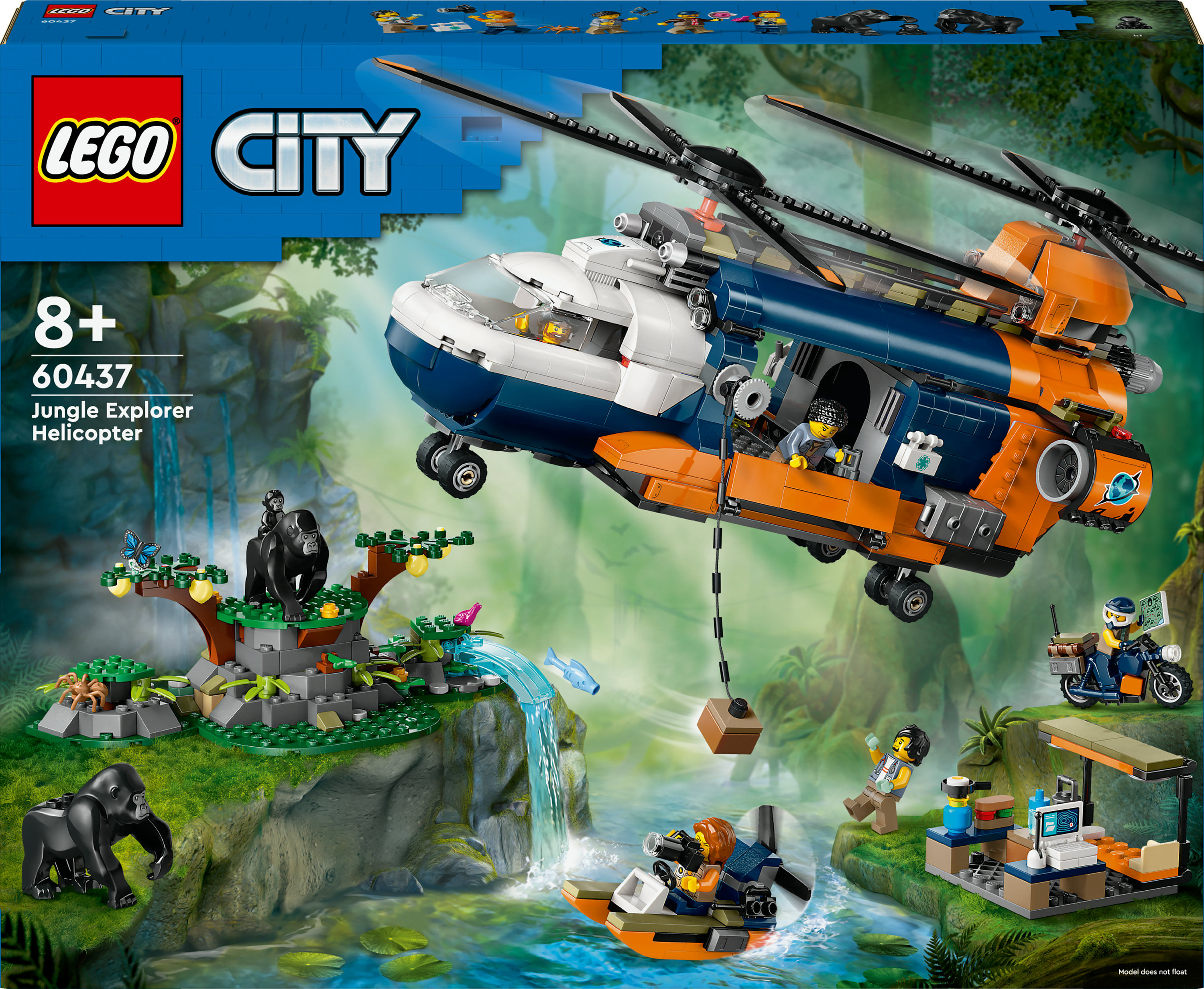 Lego 60437 LEGO CITY ELICOTTERO ESPLORATORE DELLA JUNGLA LEGO City - Elicottero Esploratore della Giungla (60437)