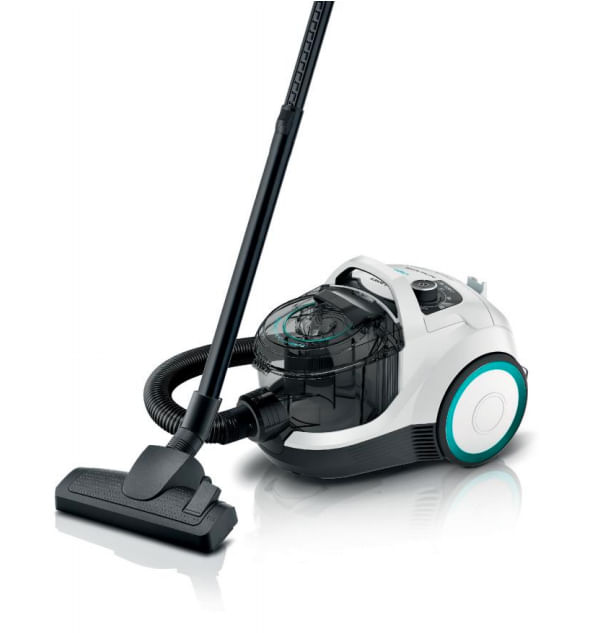 Bosch BGC21HYG1 aspirapolvere a traino 2 L A cilindro Secco 550 W Senza sacchetto Bosch Serie 4 BGC21HYG1 Aspirapolvere senza sacco ProHygienic Bianco