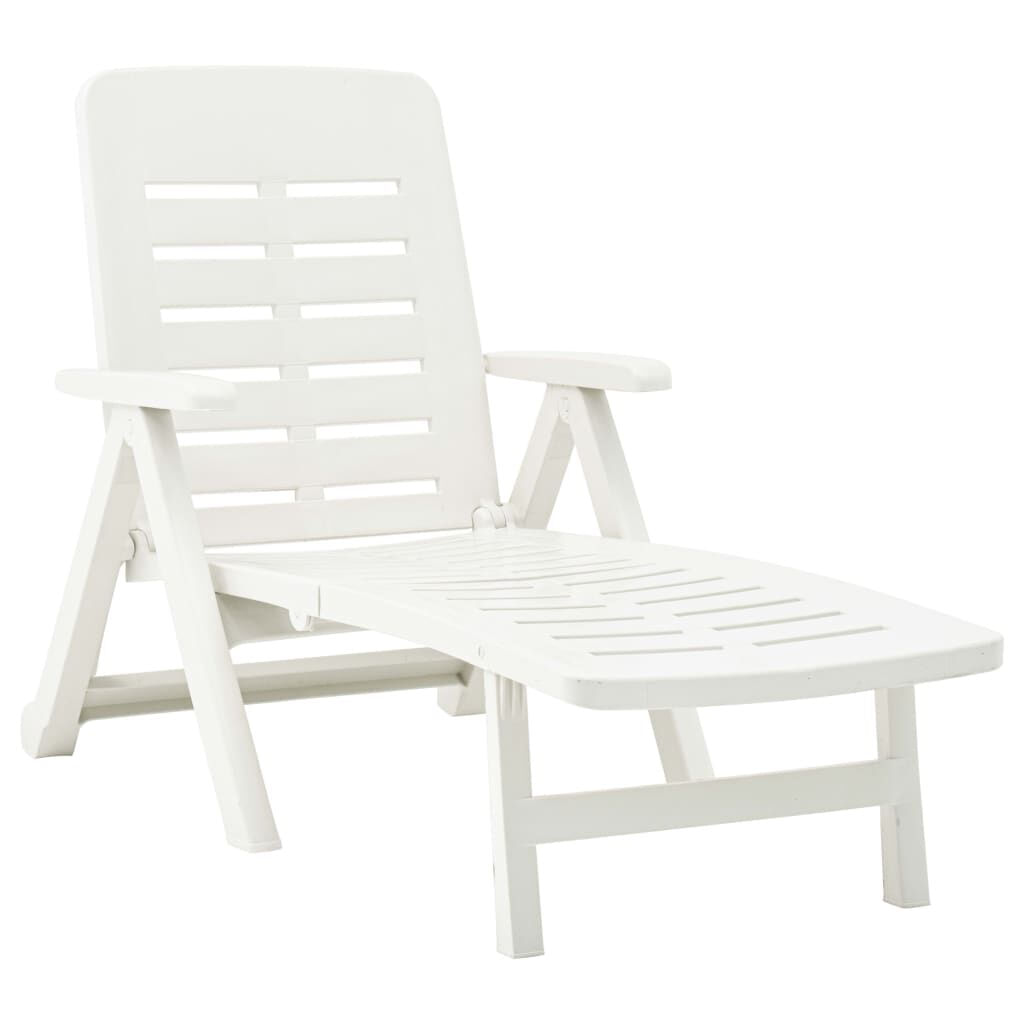 VidaXL 48754 sedia da esterno Salone Seduta imbottita Plastica Bianco