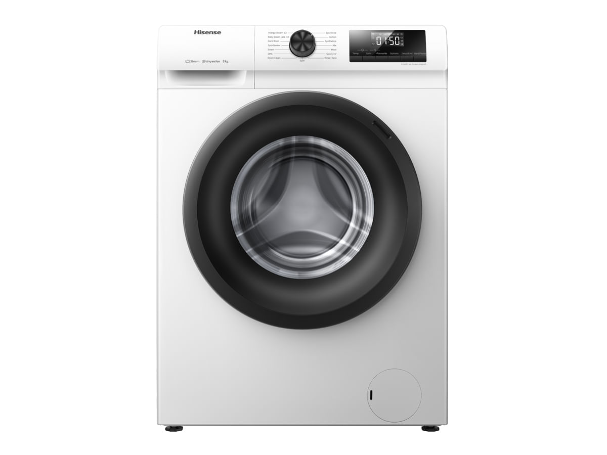 Hisense WFQP8014EVM lavatrice Caricamento frontale 8 kg 1400 Giri/min Bianco