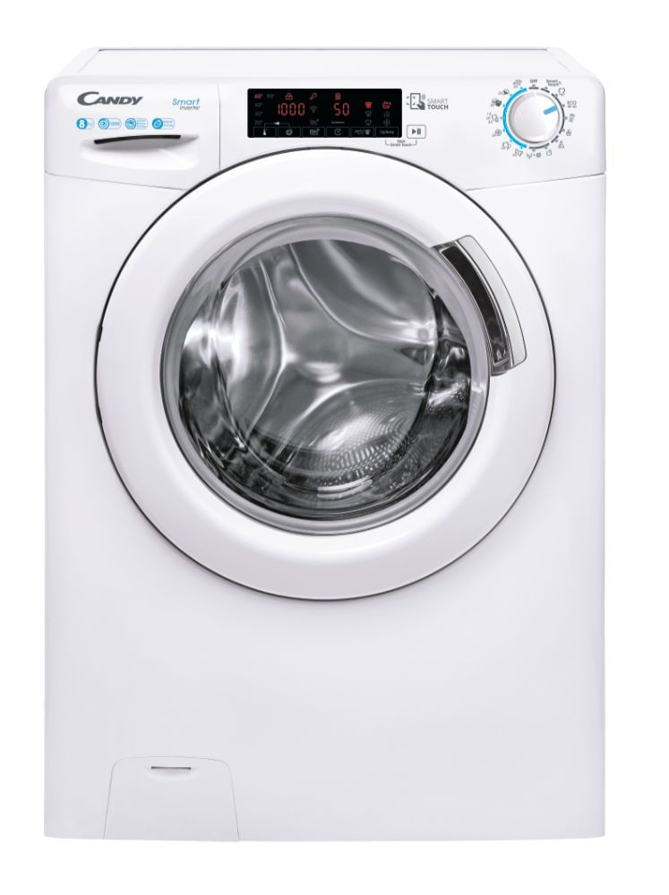 Candy smart inverter cs 128txme-s lavatrice caricamento frontale 8 kg 1200 giri/min a bianco Candy Smart Inverter CS 128TXME-S lavatrice Caricamento f