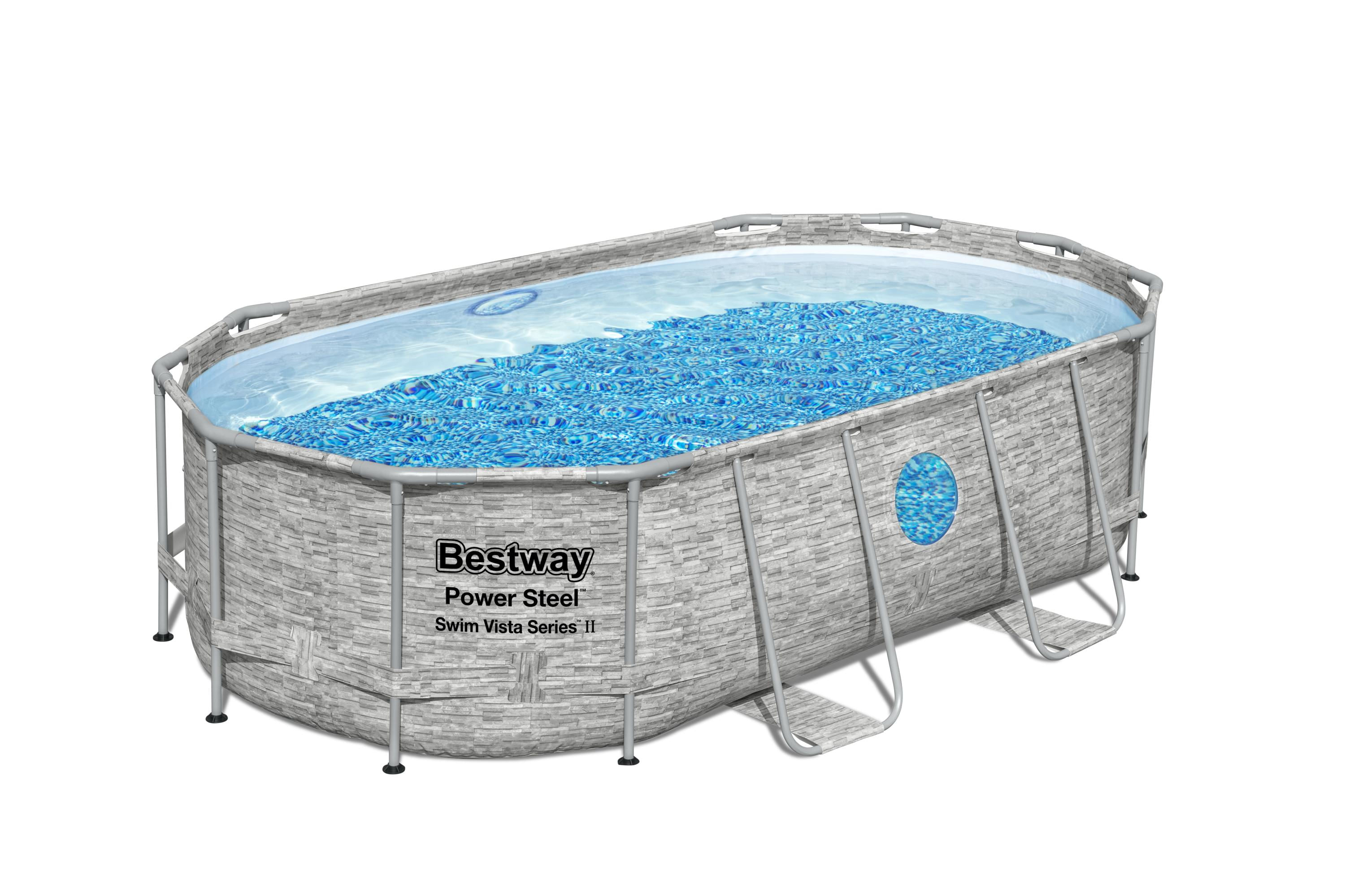 Bestway 56714 piscina fuori terra Piscina con bordi Piscina ovale 7250 L Marrone