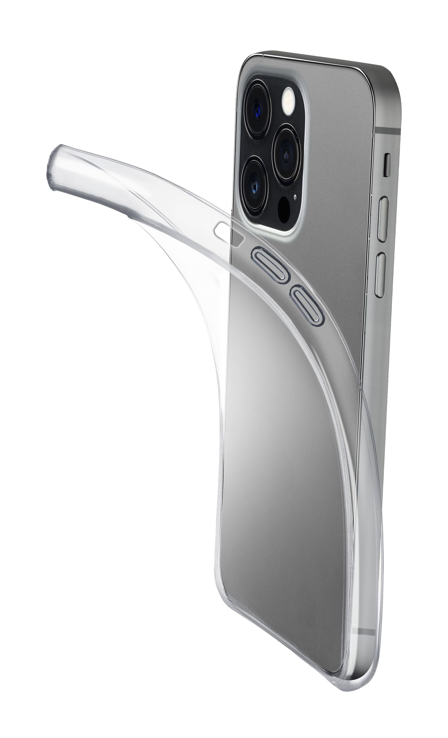 Cellular Line Cellularline Fine - iPhone 16 Pro Cover in gomma morbida ultra sottile e trasparente Cellularline Fine - iPhone 16 Pro Cover in gomma mo