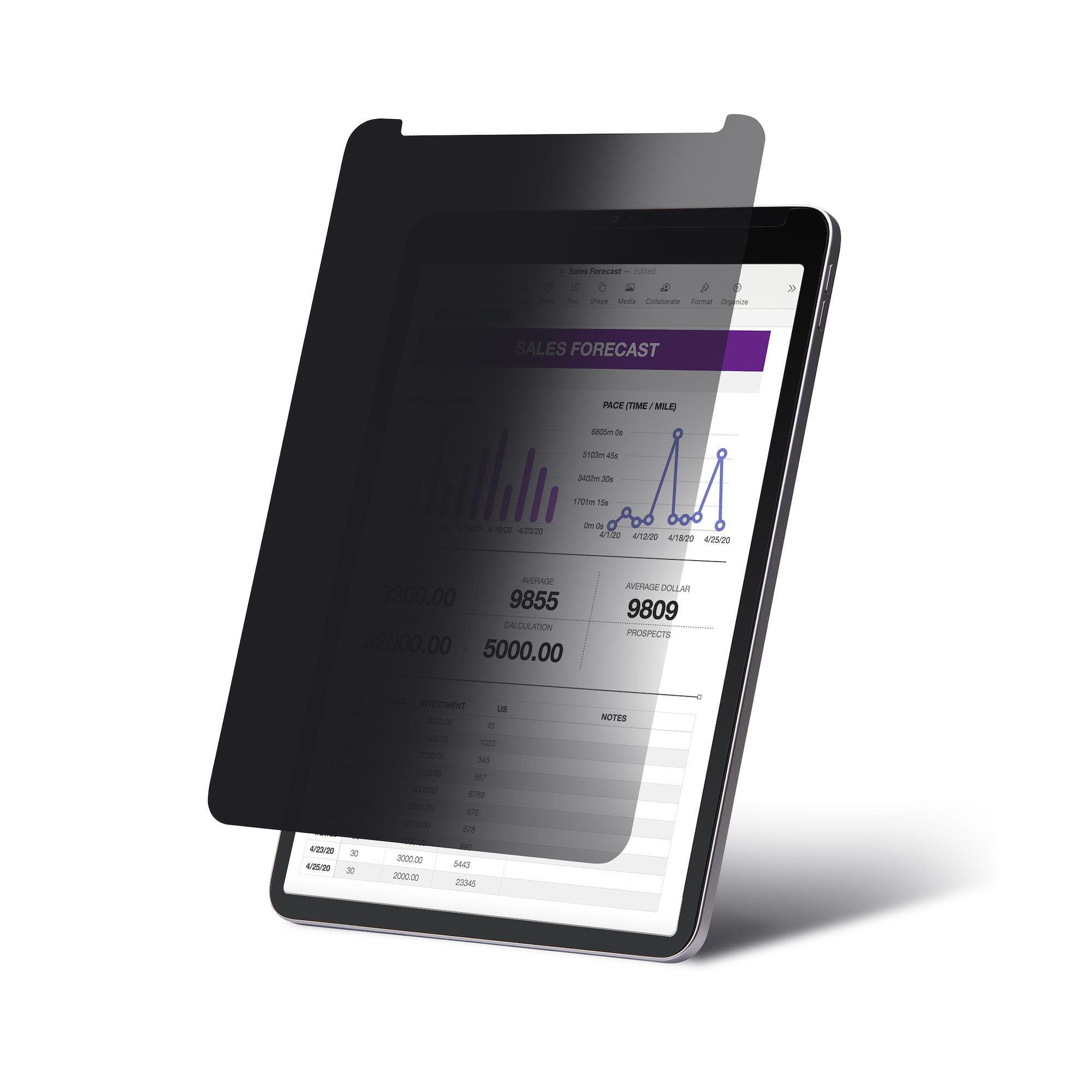 StarTech.com Filtro privacy per iPad Pro da 12,9", 3a generazione e successive, orizzontale/verticale, abilitato al Touch, visione a +/- 30 gradi, blo