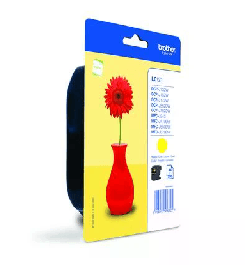 Brother LC121YBP cartuccia d'inchiostro 1 pz Originale Giallo