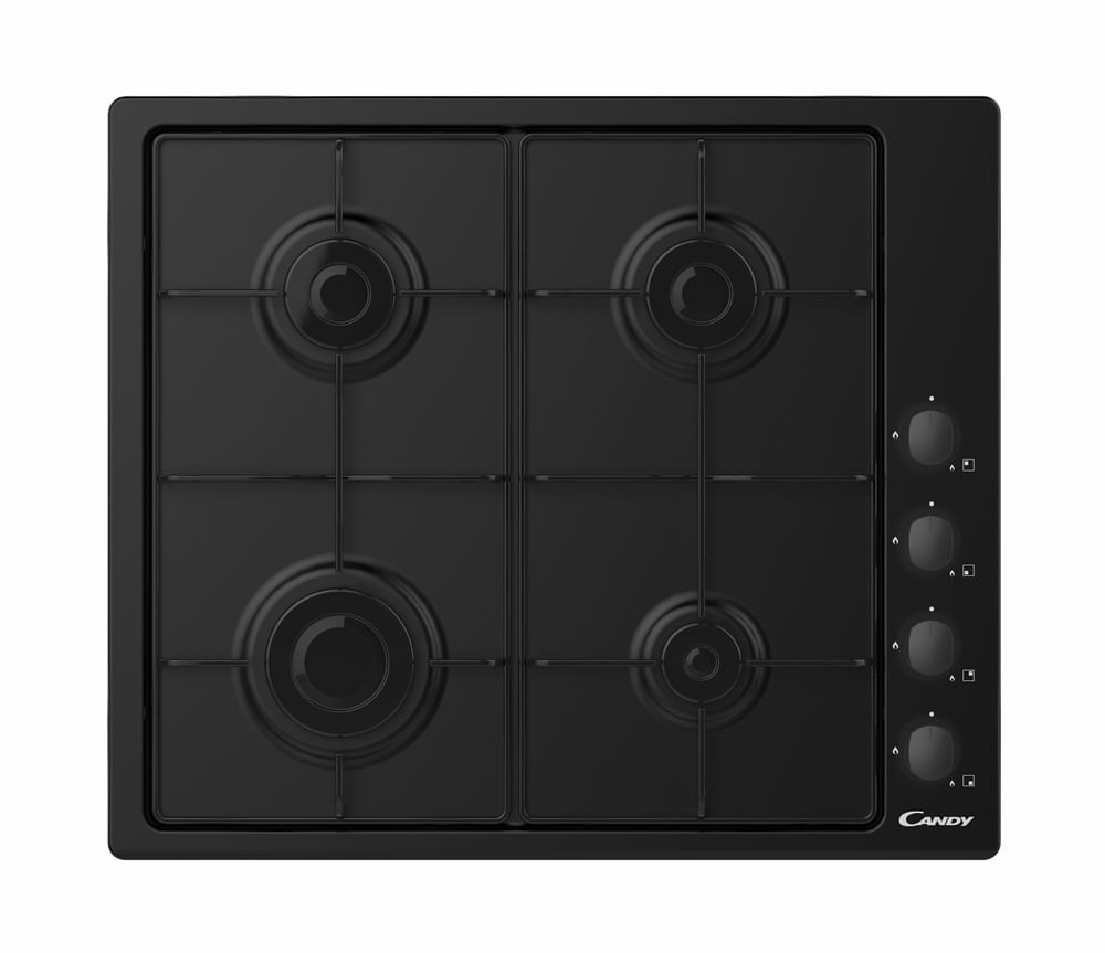 Candy Idea Piano Cottura CHW6LBB a Gas 4 Fuochi Gas Colore Nero