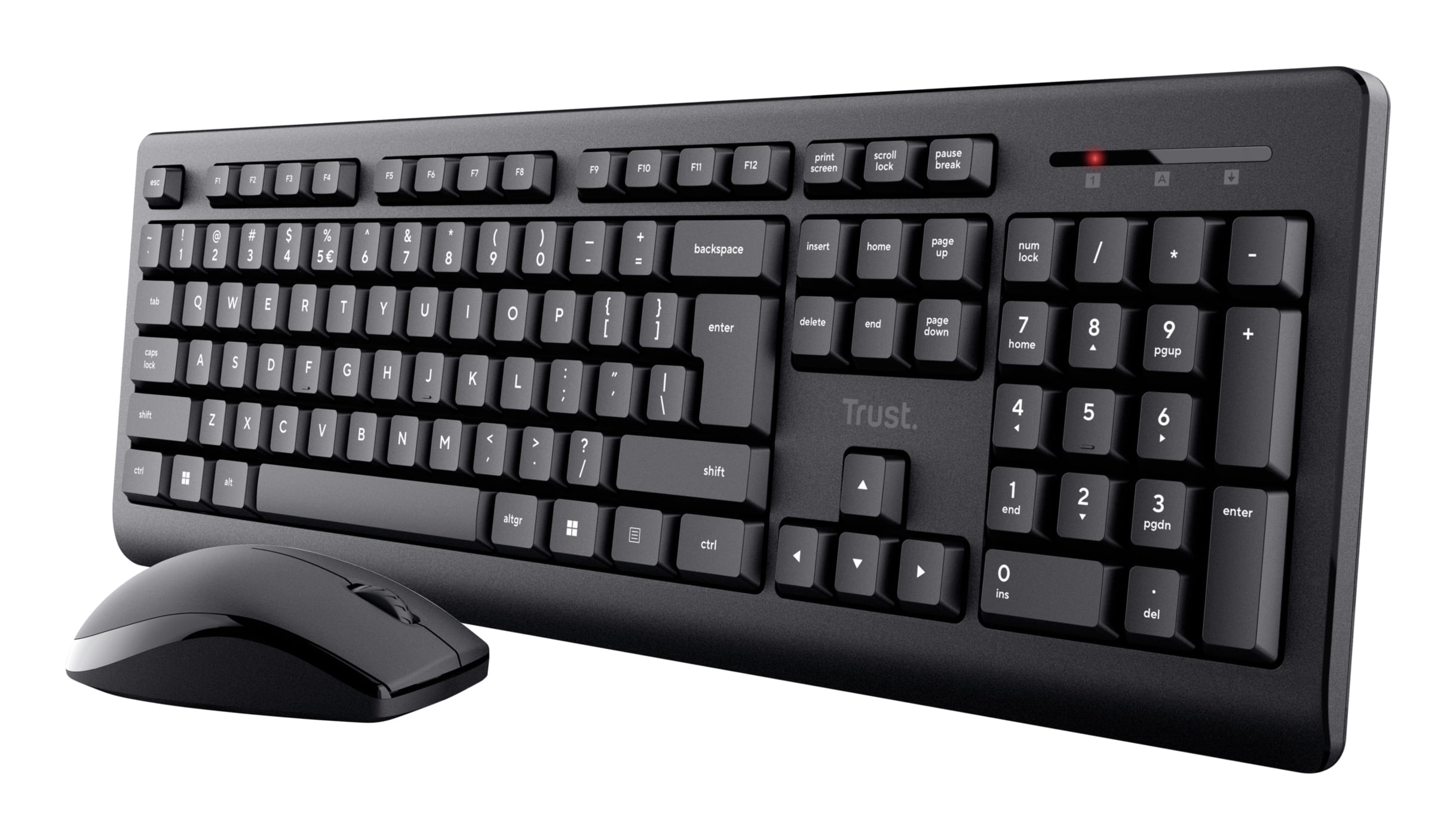 Trust Primo tastiera Mouse incluso Ufficio RF Wireless QWERTY Spagnolo Nero