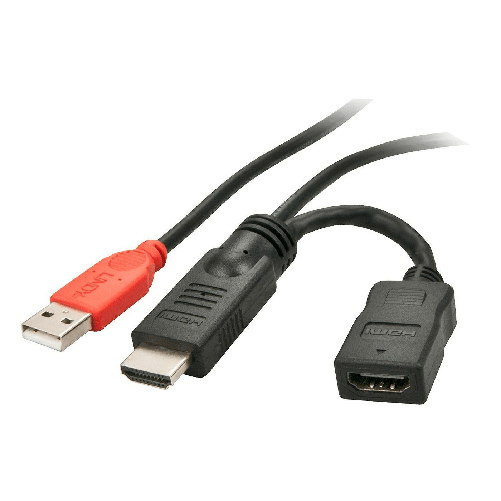 LINDY___ Lindy 41080 adattatore grafico USB Nero, Rosso