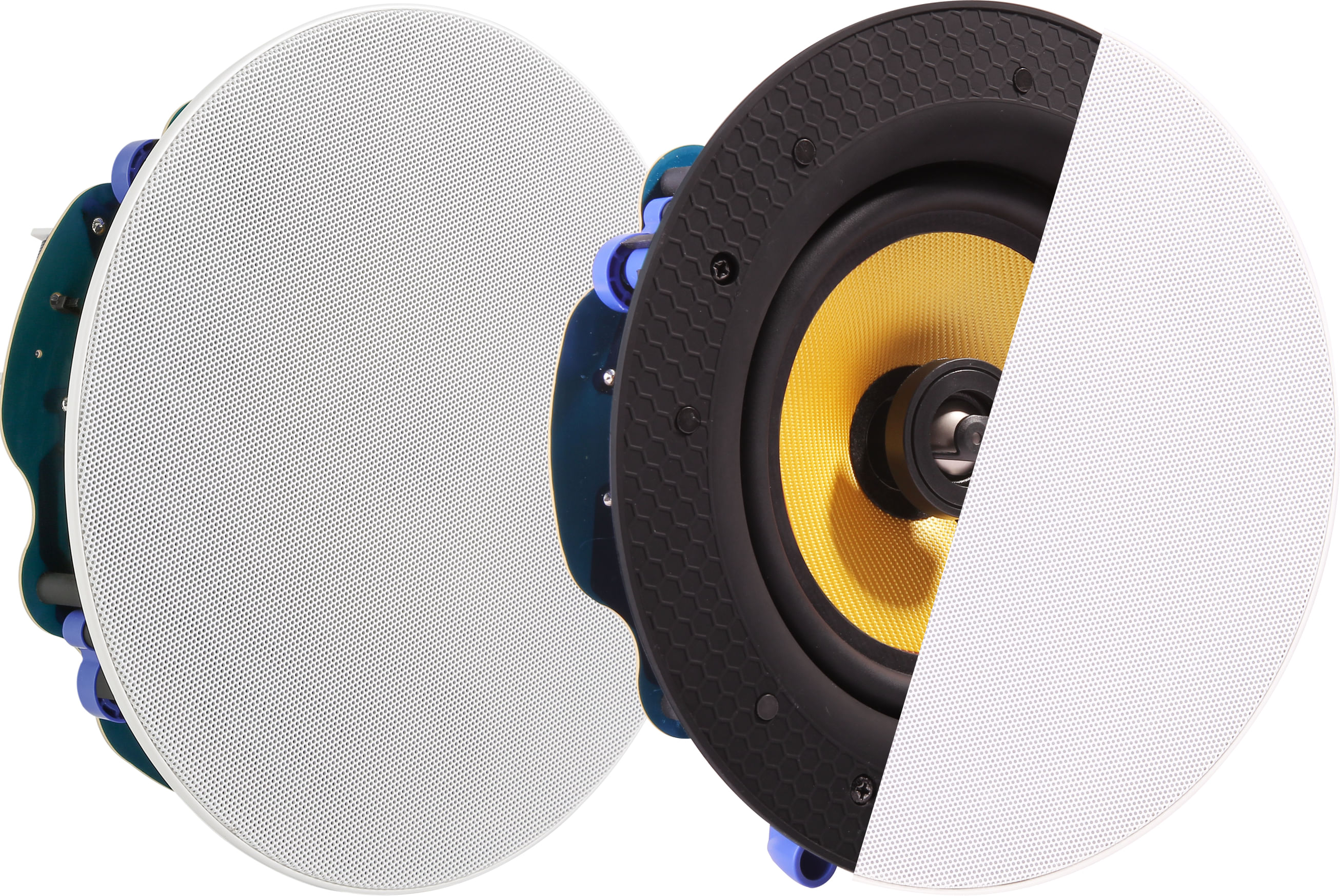 Vision CS-1900 altoparlante 1-via Nero, Bianco, Giallo Cablato 60 W