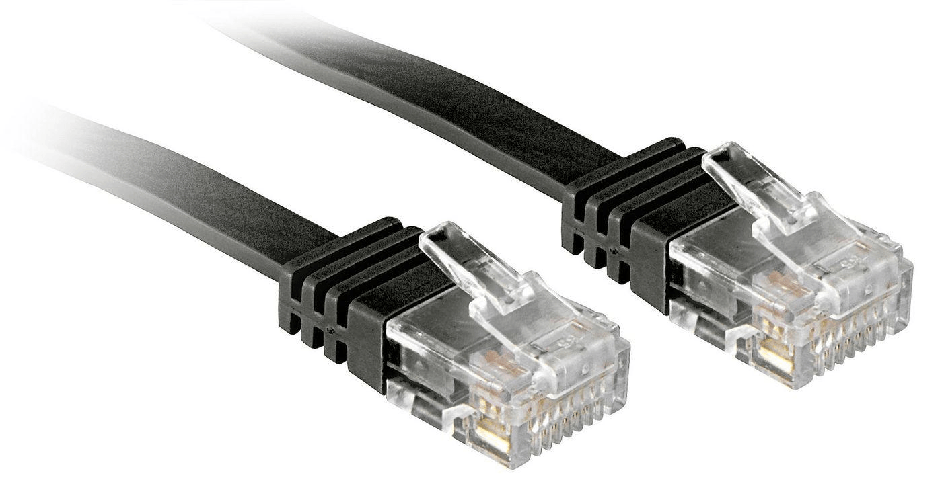 LINDY___ Lindy 3m Cat.6 cavo di rete Nero Cat6