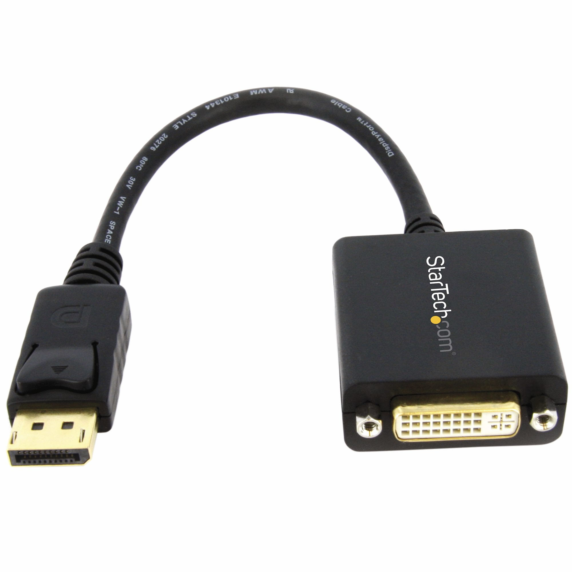 StarTech.com Adattatore DisplayPort DVI - Convertitore video da DisplayPort a DVI-D 1080p - Cavo adattatore da DP 1.2 a DVI Monitor/Display - Adattato