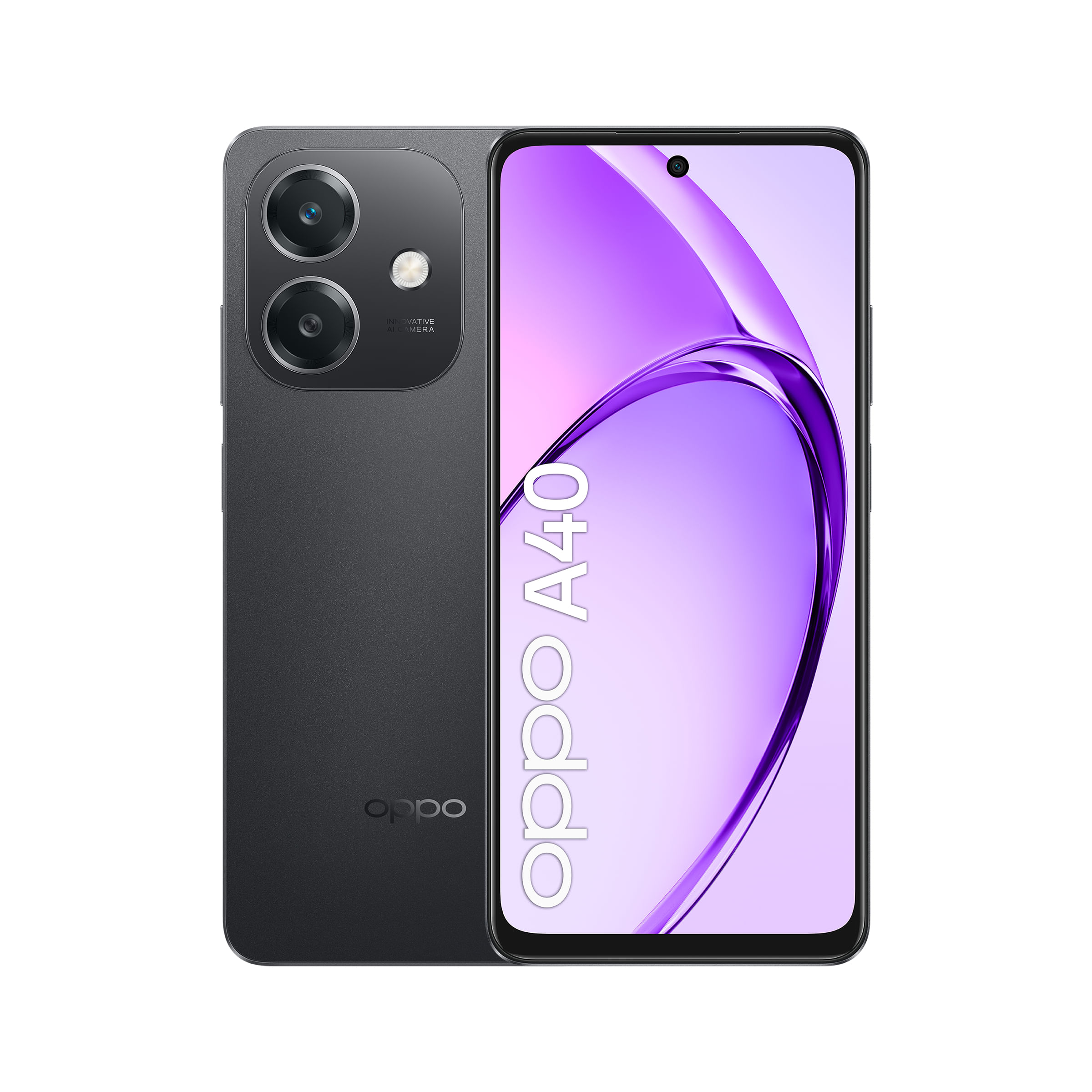 OPPO A40 Smartphone, Fotocamera AI 50MP, Selfie 5MP, Display 6.67” 90HZ LCD HD+, 5100mAh, RAM 4 Esp 8GB (+4GB Virtuali) +ROM 128GB, IP54, [Versione It