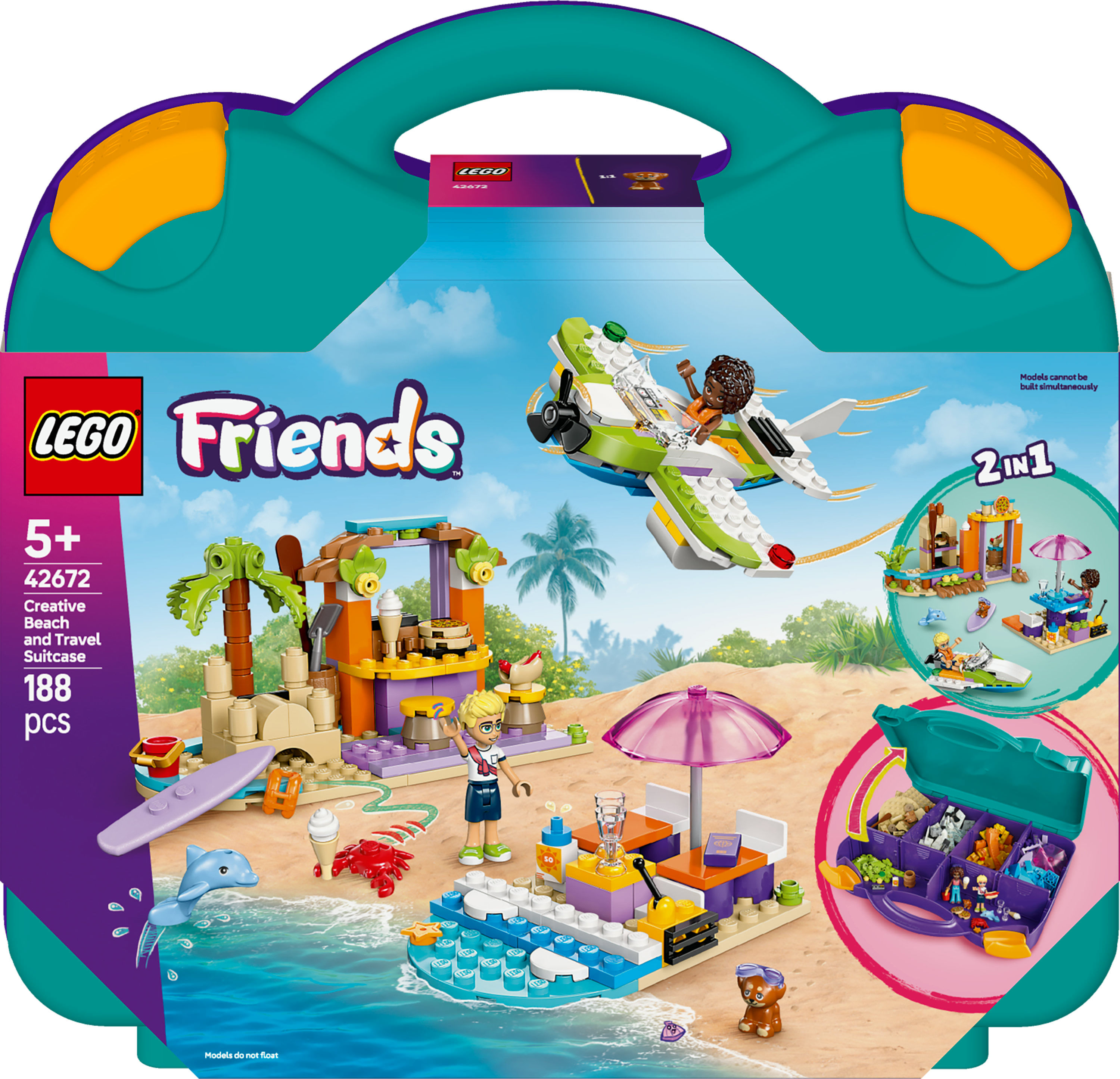 LEGO Friends Valigia Creativa da Spiaggia e da Viaggio Lego Set di Costruzioni Lego