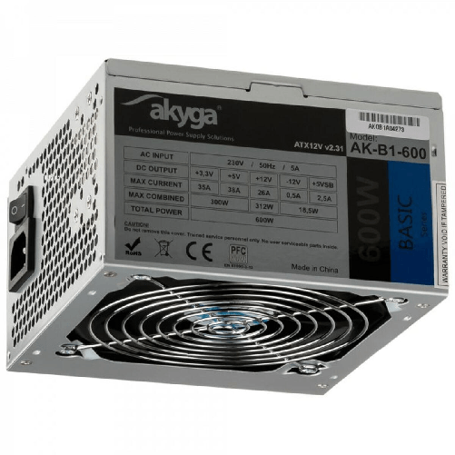 Akyga Fonte di alimentazione Akyga AK-B1-600 ATX 600 W RoHS