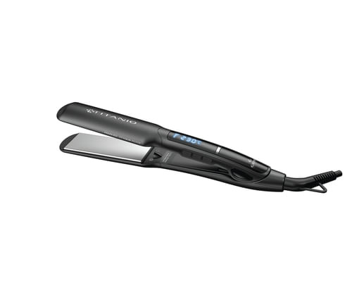 GA.MA Piastra X-Wide Digital Titanio 4D: trafile larghe in titanio, tecnologia agli ioni e ozono, anti crespo GA.MA Ga Ma Piastra per Capelli Wide Dig