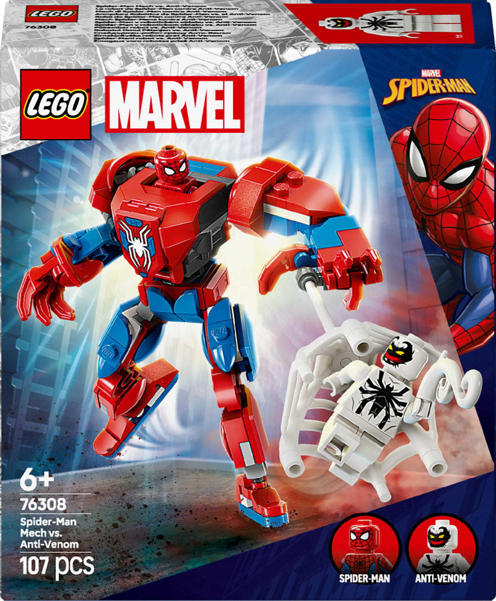 Lego Mech di Spider-Man contro Anti-Venom - Lego Marvel 76308 LEGO Mech di Spider-Man contro Anti-Venom