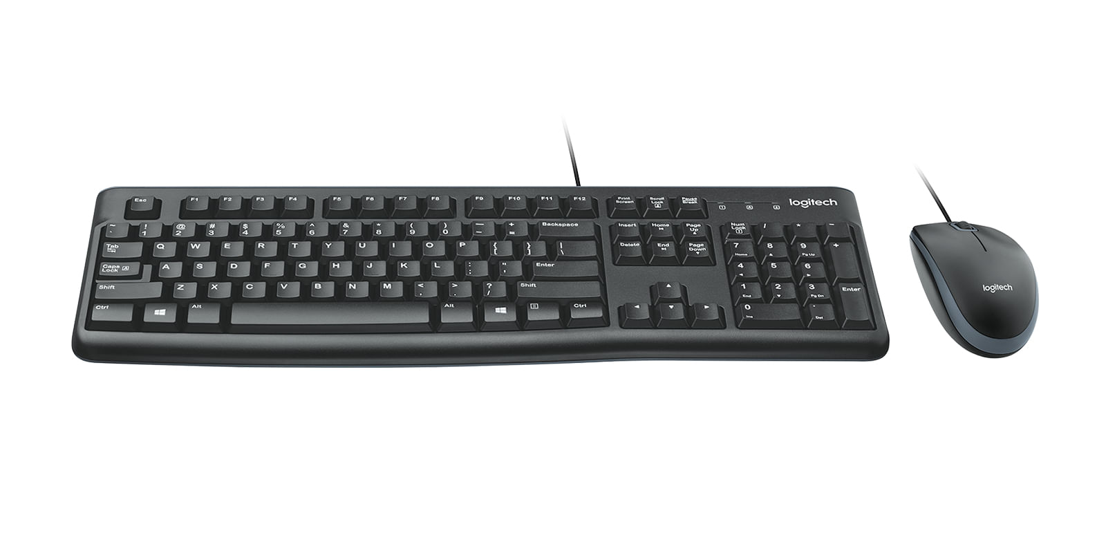 Logitech desktop mk120 tastiera usb qwerty nordic nero Logitech MK120