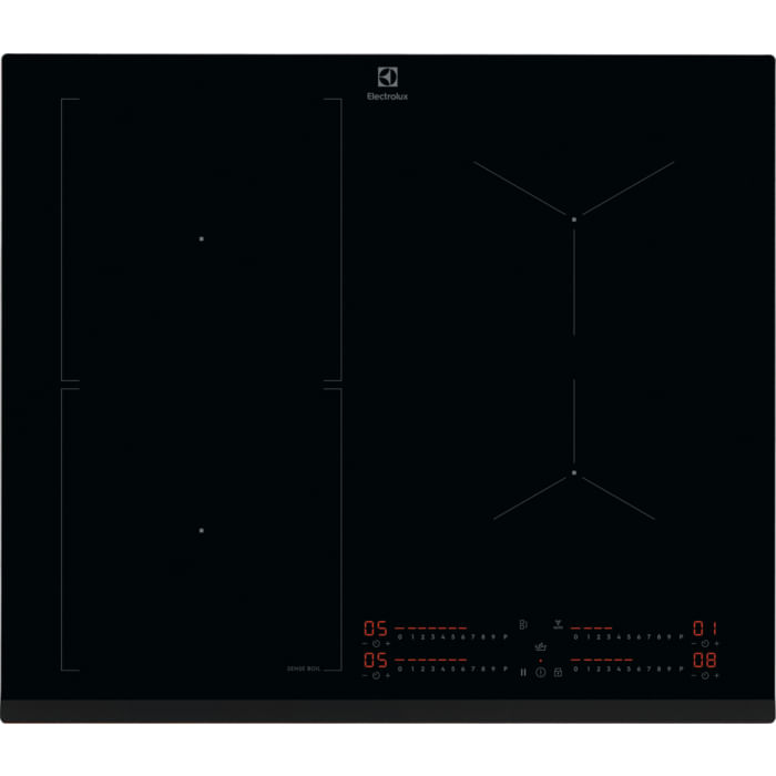 Electrolux Serie 700 EIS62453 Nero Da incasso 60 cm Piano cottura a induzione 4 Fornello(i)