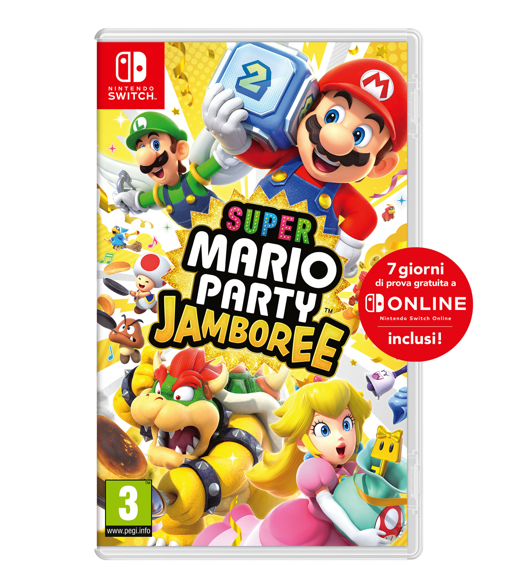 Nintendo Videogioco Super Mario Party Jamboree per Switch Nintendo Super Mario Party Jamboree + 7 giorni di NSO