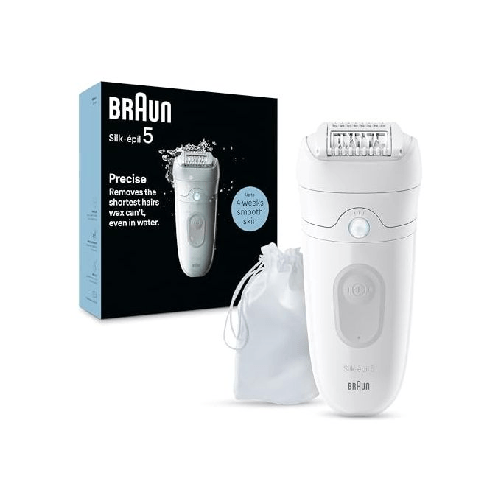 Braun Silk-Epil 5 Epilatore Elettrico 28 Pinze Wet and Dry Luce Smart Braun Silk-épil 5 5-011 Bianco