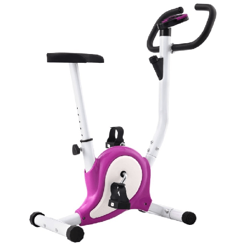 VidaXL Cyclette Ellittica con Cinghia di Resistenza Viola VidaXL 92011 cyclette Bicicletta verticale