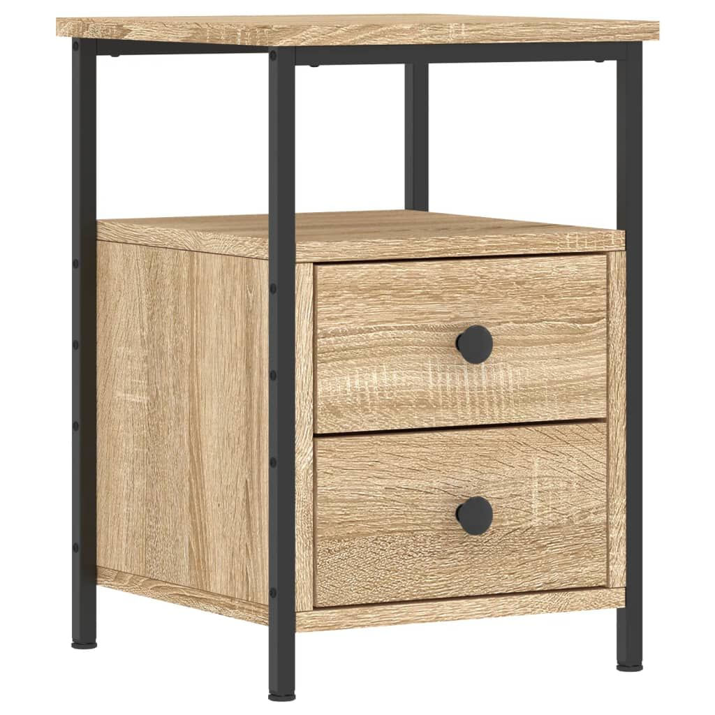 VidaXL Comodino Rovere Sonoma 34x35,5x50 cm in Legno Multistrato VidaXL 826015 comodino Quercia