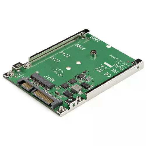 StarTech.com Adattatore da SSD M.2 SATA a SATA da 2,5", convertitore da M.2 NGFF a SATA, altezza 7 mm, adattatore per unità disco rigido M2 - Non comp