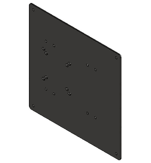 Hagor - Componente di assemblaggio per Samsung QB/QH/QM 49 65 Piastra dell'adattatore ritratto