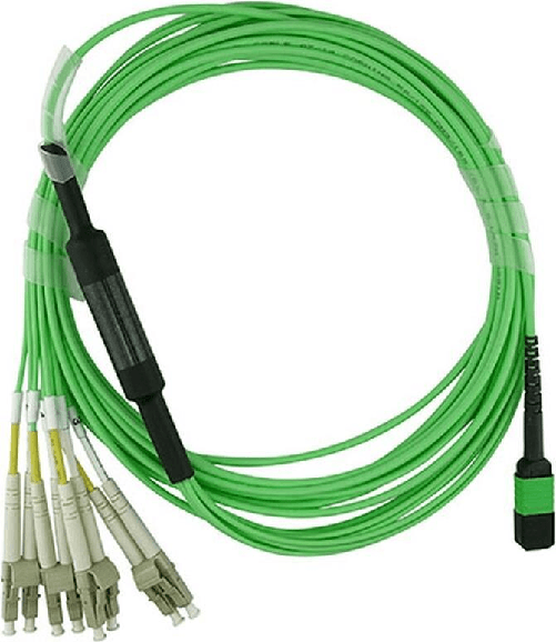 BlueOptics Cavo breakout FO MPO-4xLC OM5 1 metro