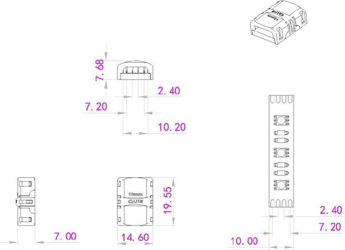 EUROLITE LED Strip Verbinder 4Pin 10mm (50530069)