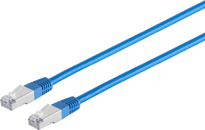 Divers Patchkabel, Kat.5e, 100 MHz, doppelt geschirmt, 20,0 m, blau (11135173)
