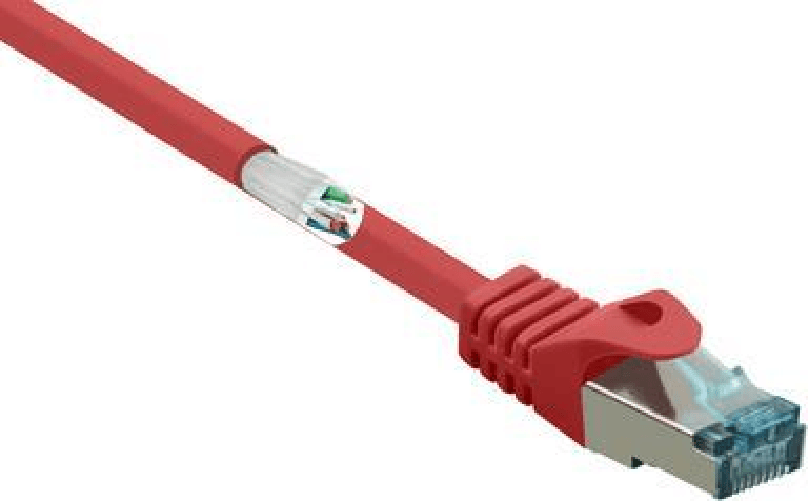 RenkForce RF-5047498 Cavo di rete rosso 3 M Cat6A S/FTP (S-S-STP) (RF-5047498)