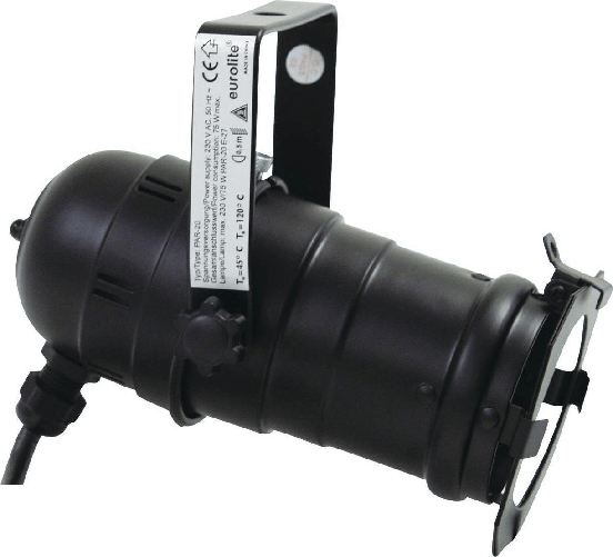Eurolite PAR-20 - Schwarz - E27 - 1 Lampen - 230 V - 50 Hz - 400 g (42103580)