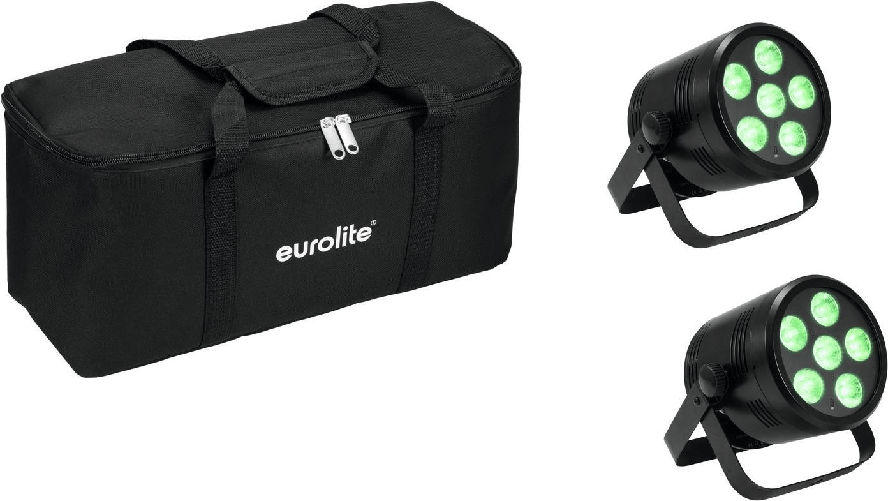 Eurolite Set 2x Battery Par 6 QCL Soft-Bag (2000963)
