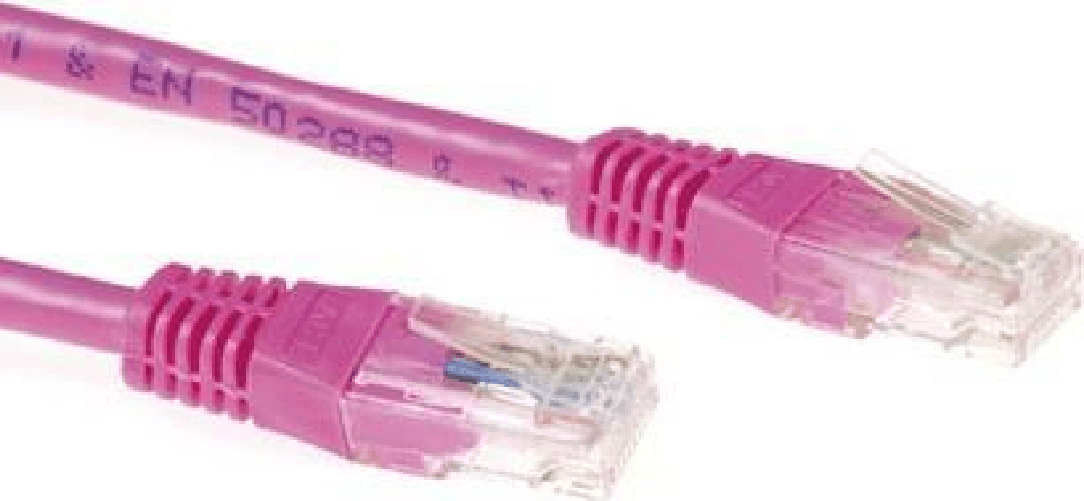 ACT CAT6A UTP 0.5m cavo di rete Rosa 0,5 m U/UTP (UTP)