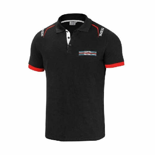 Sparco Polo a Maniche Corte Uomo Sparco Martini Racing Nero