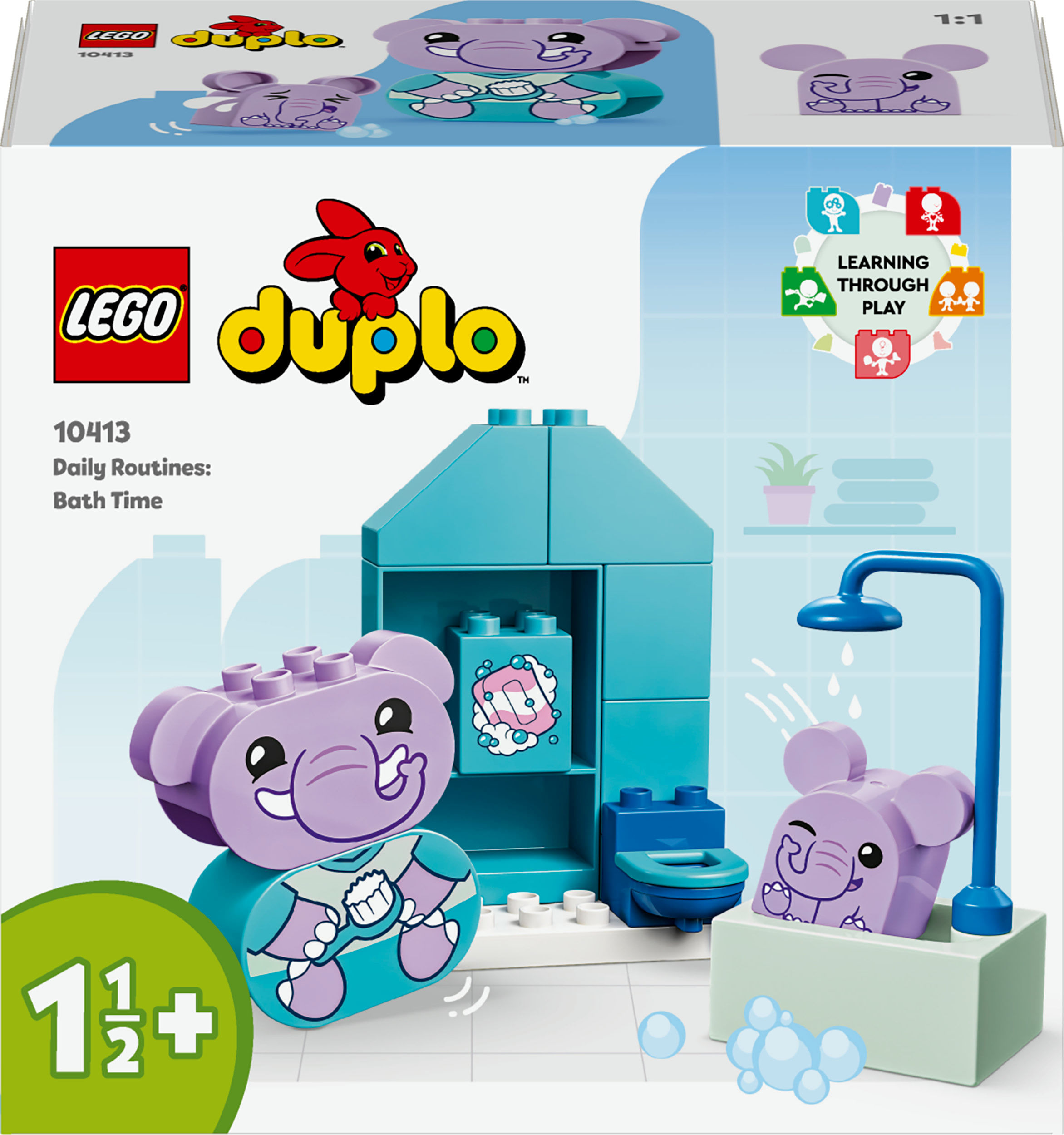 LEGO DUPLO 10413 Attivita' Quotidiane: il Bagnetto, Giochi per Bambini da 1.5 Anni