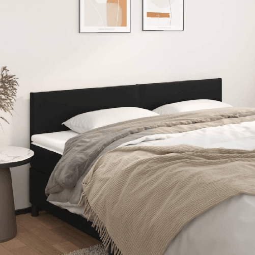 VidaXL Testiera 2 pz Nero 90x5x78/88 cm in Similpelle VidaXL 345832 testiera e pedana Nero